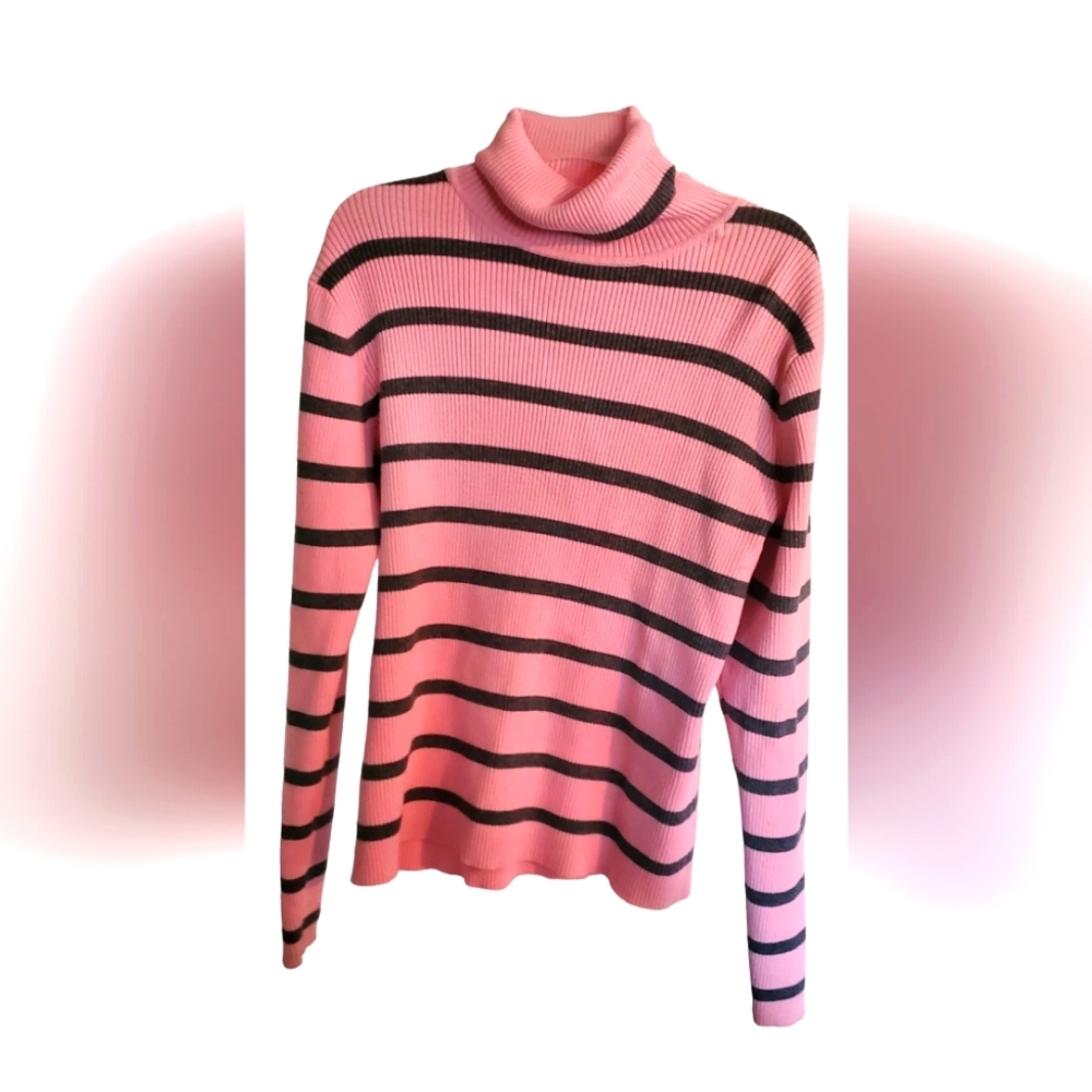 Crystal Kobe sweater‎ - pink & gray - Medium
